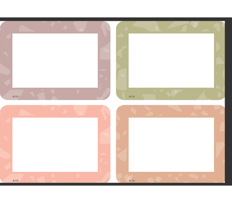 Terrazzo Tones Name Tags/Labels - Multi-Pack*