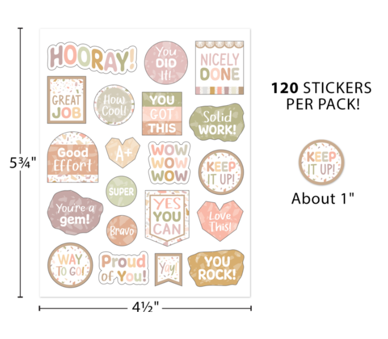 Terrazzo Tones  Stickers*