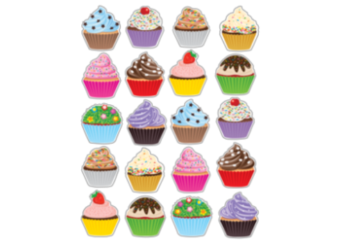 Teacher Created Resources Cupcakes Stickers