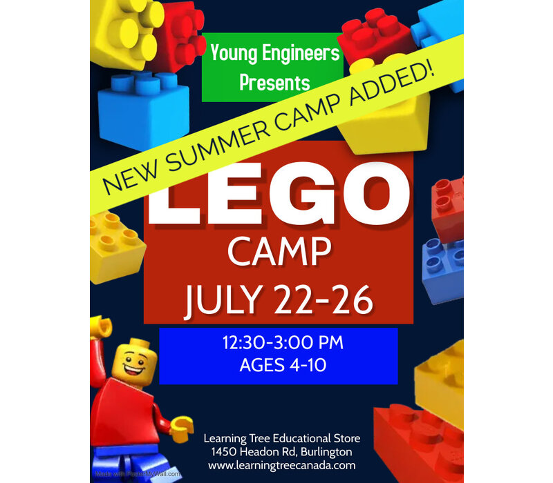 Young Engineer LEGO Bricks! Summer Camp - July 22-26 PM