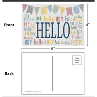 Classroom Cottage Hello Postcards*