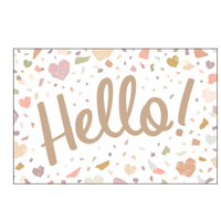 Terrazzo Tones Hello Postcards*