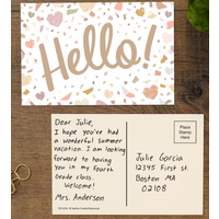 Terrazzo Tones Hello Postcards*
