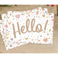 Terrazzo Tones Hello Postcards*