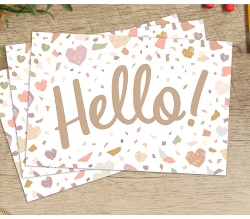 Terrazzo Tones Hello Postcards*