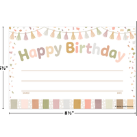 Terrazzo Tones Happy Birthday Awards*