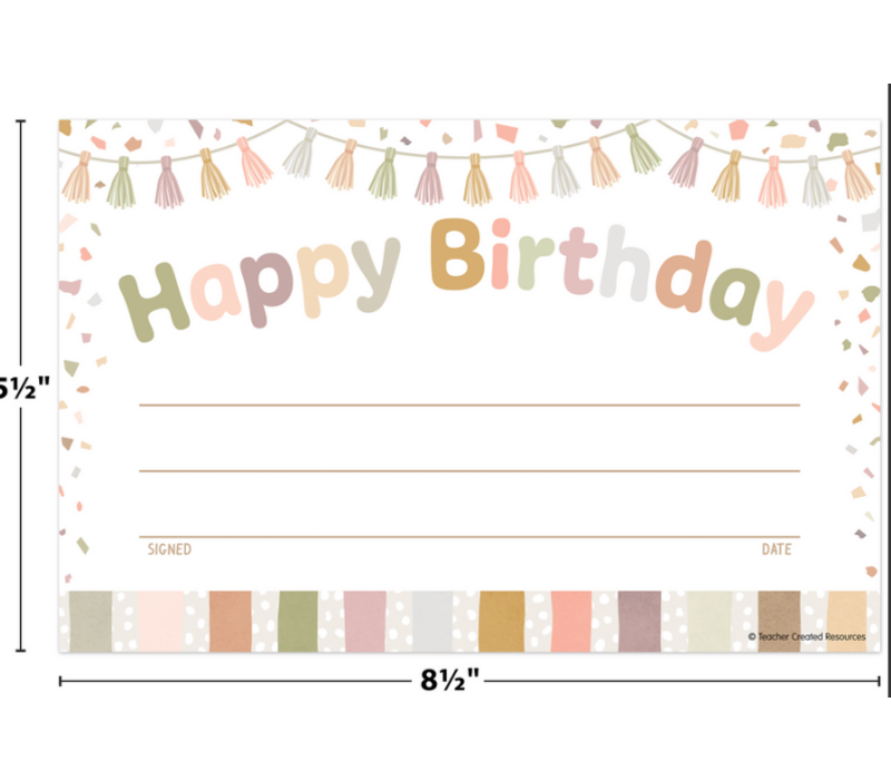 Terrazzo Tones Happy Birthday Awards*