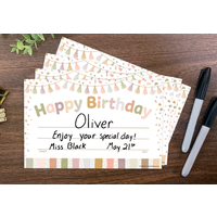 Terrazzo Tones Happy Birthday Awards*