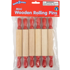 Mini Wooden Rolling Pins (set of 6) (Ready2Learn)*