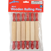 Learning Advantage Mini Wooden Rolling Pins (set of 6) (Ready2Learn)