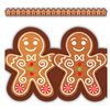 Gingerbread Cookies Die-Cut Border Trim