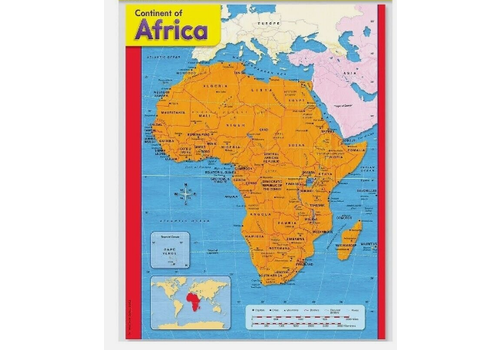 Trend Enterprises Continent of Africa Map Poster