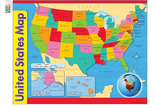 Trend Enterprises United States Learning Map (D)*