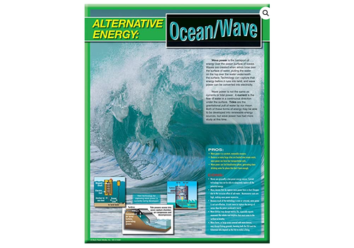 Carson Dellosa Alternative Energy: Ocean/Wave poster