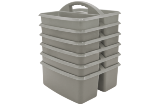 Teacher Created Resources Gray Plastic Storage Caddy