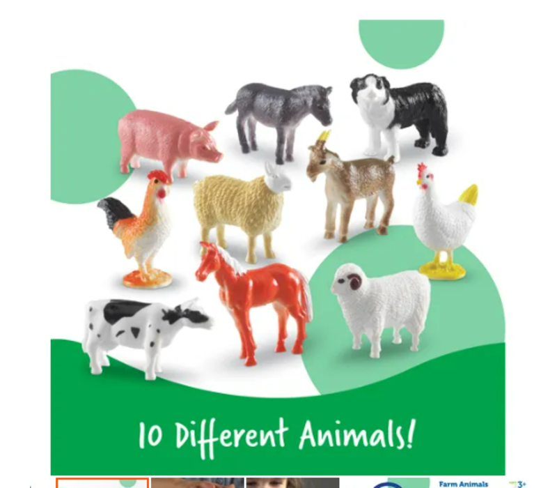 Farm Animal Counters, Set of 60*