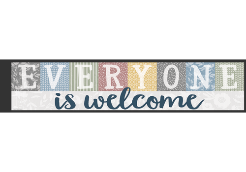 Teacher Created Resources Classroom Cottage Banner Everyone is Welcome