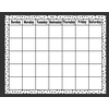 Black Painted Dots on White Calendar Chart