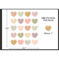 Terrazzo Tones Hearts Stickers*
