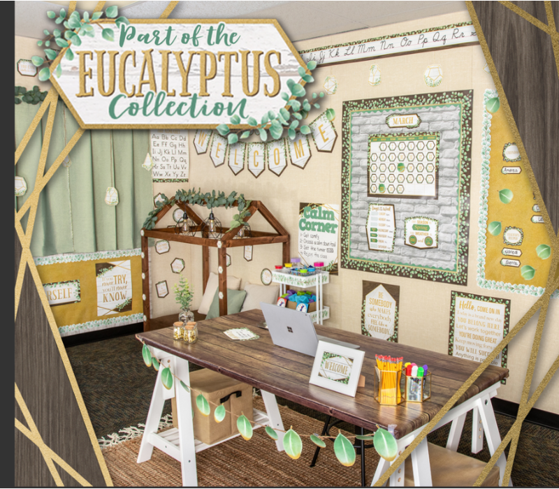 Eucalyptus Green 4" Bold Block Letters Combo Pack