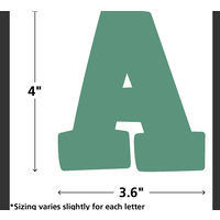 Eucalyptus Green 4" Bold Block Letters Combo Pack