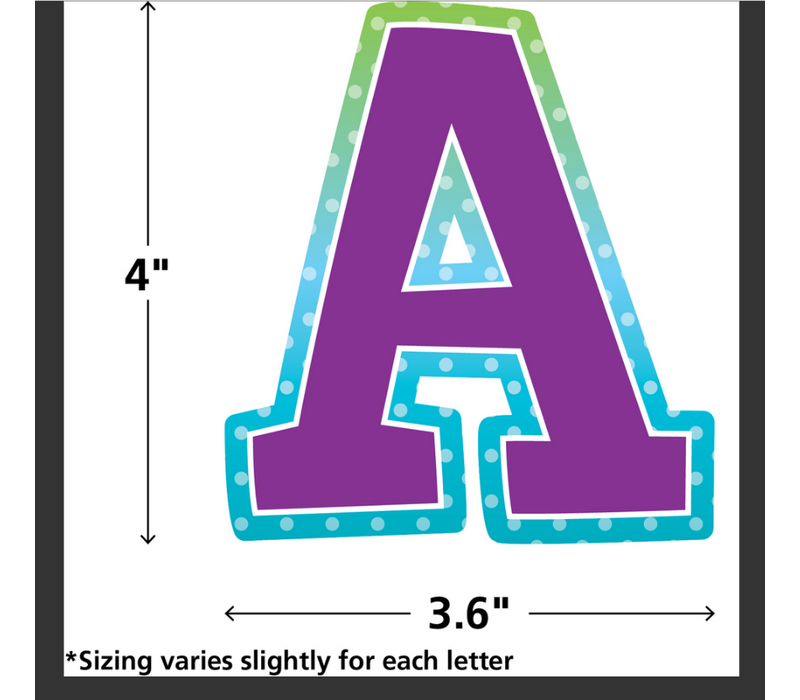 Colorful Vibes Bold Block 4" Letters Combo Pack*