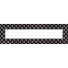 Black Polka Dots Flat Name Plates