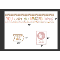 Terrazzo Tones Alphabet Affirmations Bulletin Board*