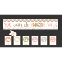 Terrazzo Tones Alphabet Affirmations Bulletin Board*