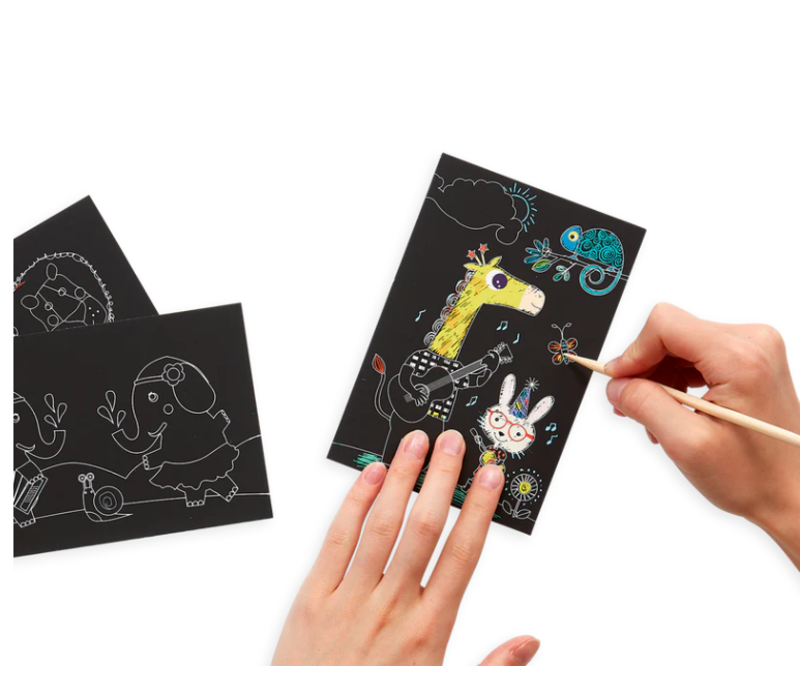 Mini Kit Scratch & Scribble Safari Party*