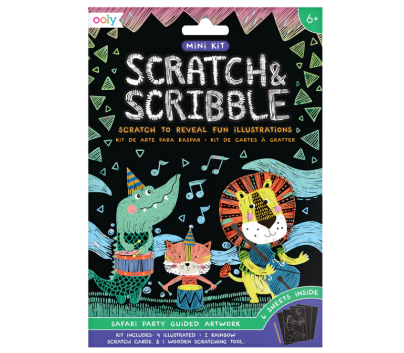 Mini Kit Scratch & Scribble Safari Party*