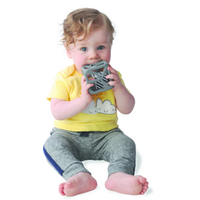 Chew Cube - Easy-Grip Teether Rattle - Grey