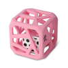 Malarkey Kids Chew Cube - Easy-Grip Teether Rattle - Pink*