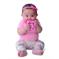 Chew Cube - Easy-Grip Teether Rattle - Pink*