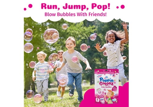 South Beach Bubbles Poppin Colorz - Pink  Color Bubbles (Includes 8 single packs)*