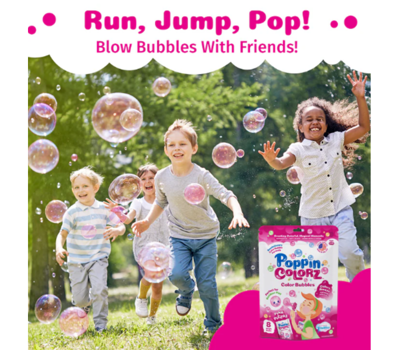 Poppin Colorz - Pink  Color Bubbles (Includes 8 single packs)*