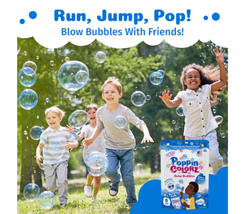 Poppin Colorz - Blue  Color Bubbles (Includes 8 single packs)*