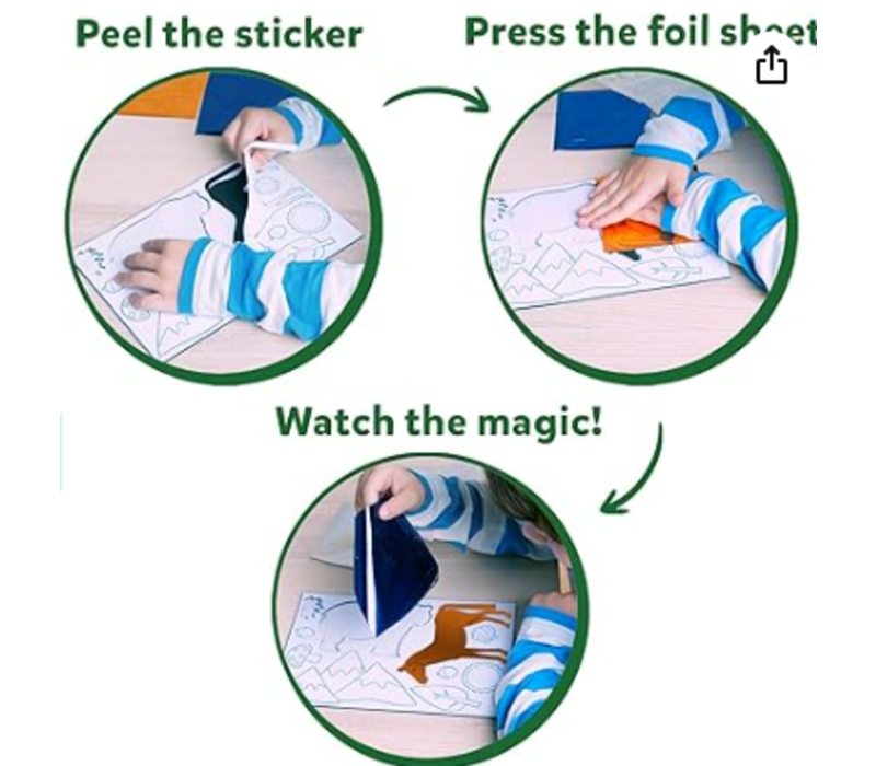 Peel & Press Foil Fun -  World of Animals*