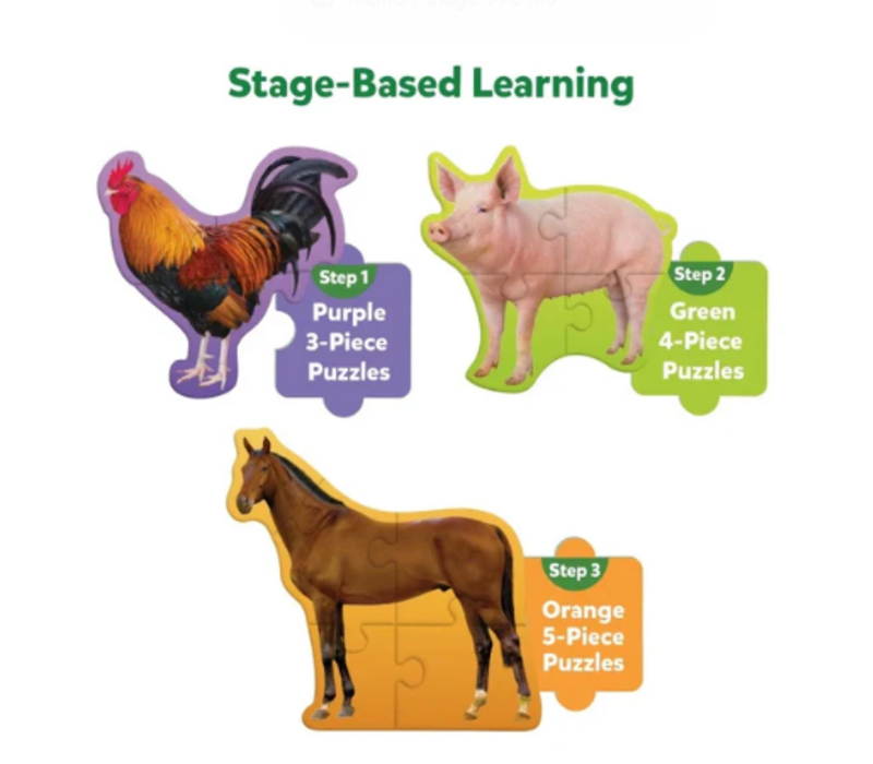 Step by Step Puzzles - Farm Animals*