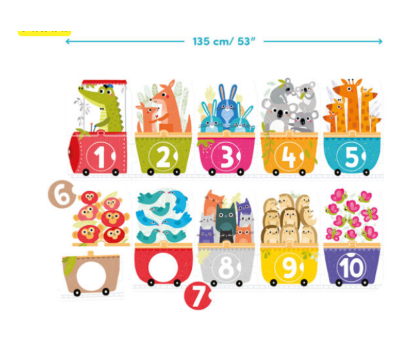 Make-a-Match Puzzle Number Train*