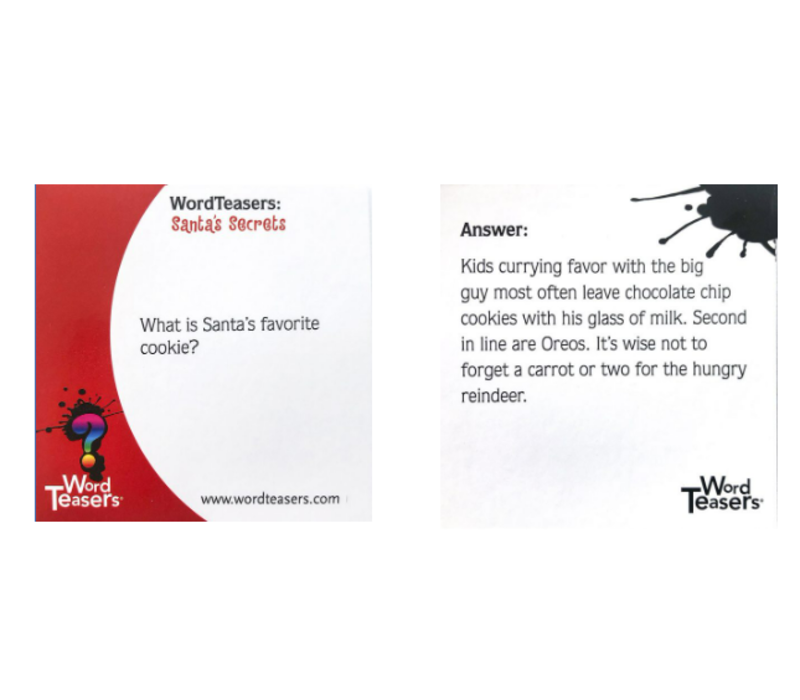 Santa’s Secrets! Word Teaser's  Card Game