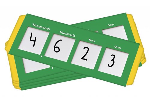 Didax Place Value Sliders: Ones to Thousands, set of 10*