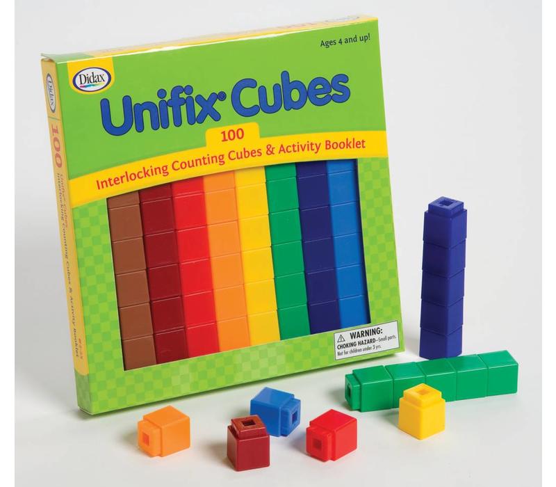 Unifix Cubes Box of 100 Assorted Colors