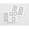 Didax Write-On/ Wipe-Off Ten-Frame Mats, set of 10