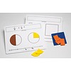 Didax Write-On/Wipe-Off Fraction Mats, set of 10