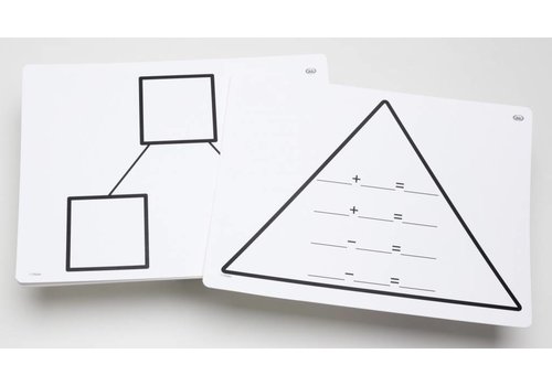 Didax Write-On/Wipe-Off Fact Family Triangle Mats: Addition* Didax Write-On/Wipe-Off Fact Family Triangle Mats: Addition*