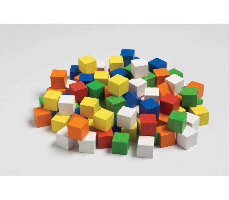 Color Cubes, Wooden, 102 Pcs