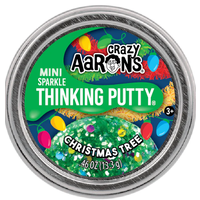 Crazy Aarons Christmas Tree Mini 2 Inch Thinking Putty Tin