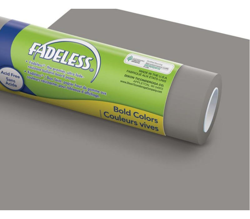 Fadeless Paper 4ft x 50 ft - Pewter*