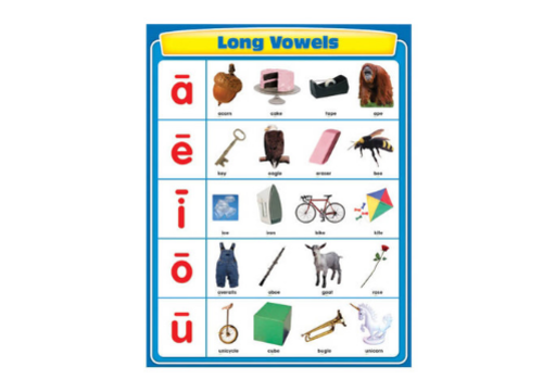 Carson Dellosa Long Vowels Chart Grade K-5* (D)